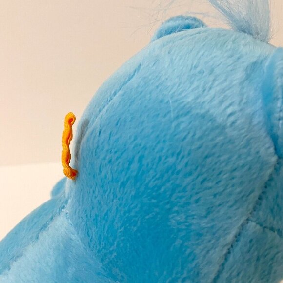 2004 Care Bears Champ Bear Plush Nanco Blue Trophy 9 Inch Doll Toy Tags are Worn - Picture 15 of 16